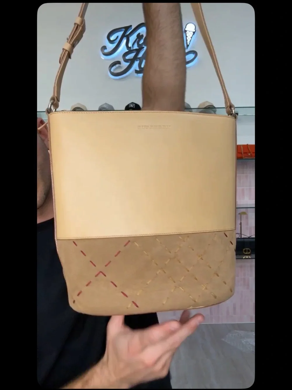 Burberry Luxury Women’s  Shoulder Bag in Beige and Tan - Designer Style